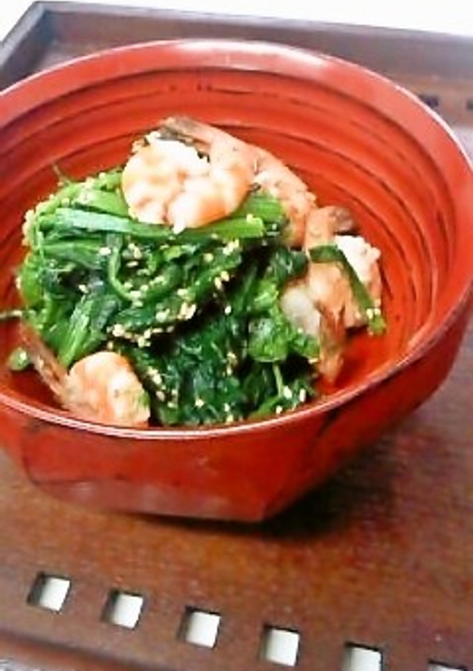 えびとほうれん草のナムル✿-レシピのメイン写真