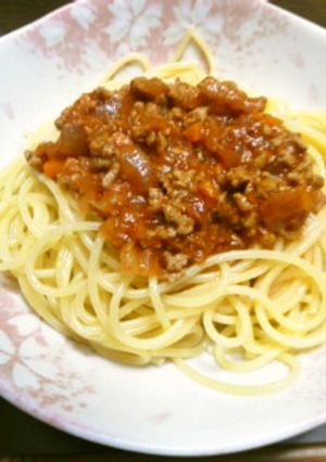 自家製ミートソーススパゲティ-レシピのメイン写真
