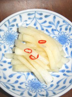 ピリ辛:大根の甘酢漬け-レシピのメイン写真