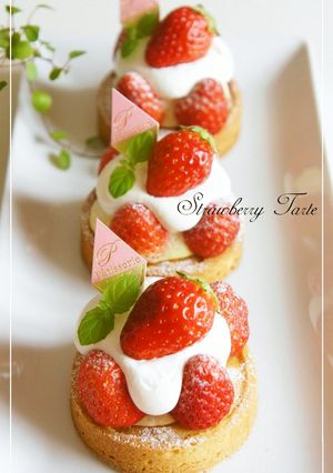 ⁂ミニサイズ♡いちごタルト⁂-レシピのメイン写真