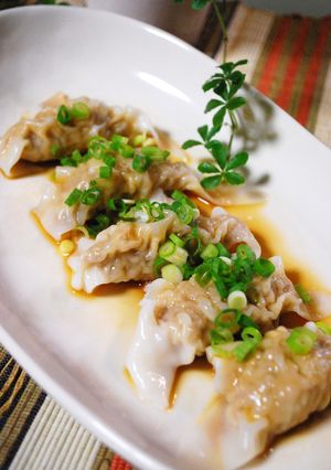 ☆ちゅるんっと肉ワンタン☆-レシピのメイン写真