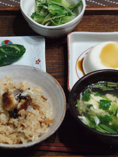 簡単!ウマウマ鰻の混ぜご飯定食-レシピのメイン写真