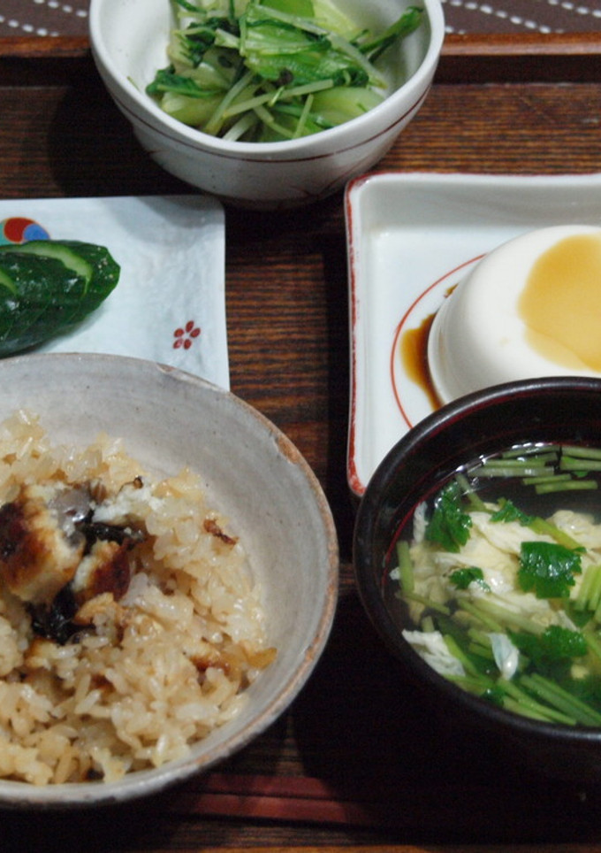 簡単！ウマウマ鰻の混ぜご飯定食-レシピのメイン写真