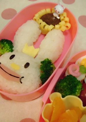 キャラ弁　ありがとウサギ-レシピのメイン写真