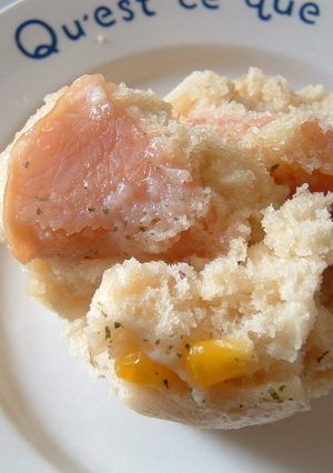 HＭで栄養満点ハムチーズ蒸しパン-レシピのメイン写真