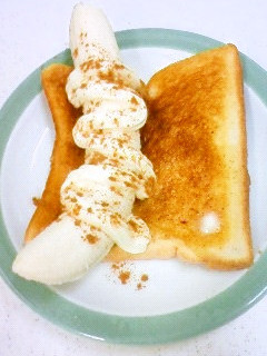実家の定番♪まるごとバナナトースト*最強-レシピのメイン写真