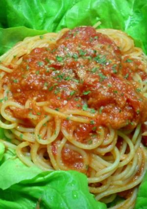 大人味♪ｳﾁのﾐｰﾄｿｰｽﾊﾟｽﾀ-レシピのメイン写真