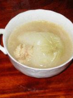 新玉ねぎと貝柱缶のスープ-レシピのメイン写真
