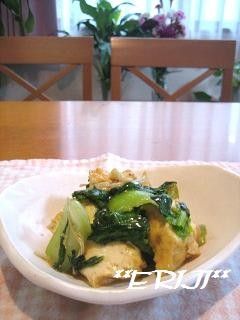 チンゲン菜と厚揚げの中華風うま煮♪♪-レシピのメイン写真