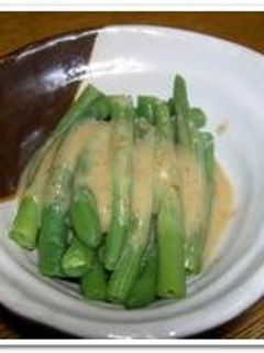 いんげんの胡麻ドレッシング和え-レシピのメイン写真