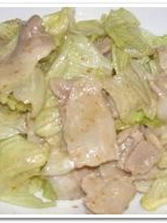豚肉とレタスのからし胡麻ドレッシング-レシピのメイン写真