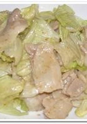 豚肉とレタスのからし胡麻ドレッシング-レシピのメイン写真