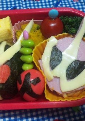 年少息子☆遠足キャラ弁☆-レシピのメイン写真