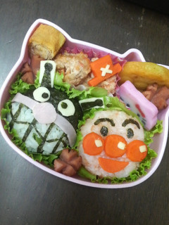 アンパンマンとバイキンマン弁当-レシピのメイン写真
