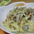 きんぴらクリームパスタ