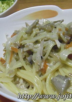きんぴらクリームパスタ-レシピのメイン写真