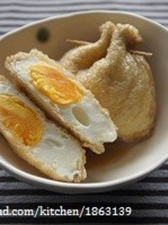 めんつゆで簡単♪卵の巾着煮-レシピのメイン写真