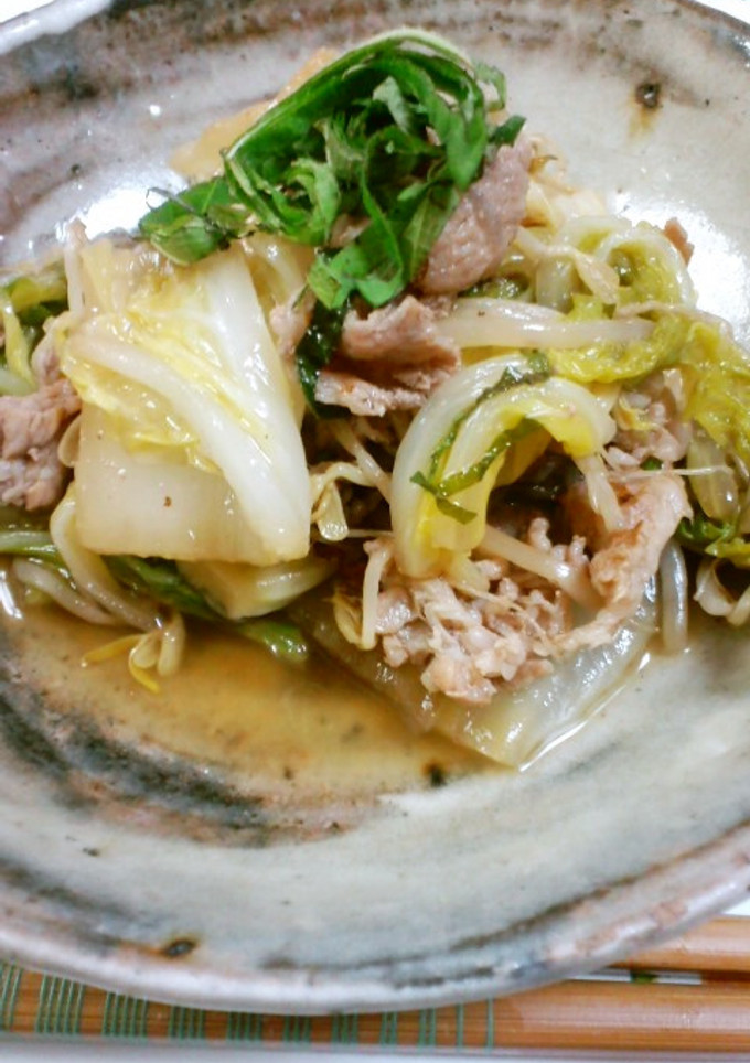 豚肉と白菜のシソ炒め-レシピのメイン写真