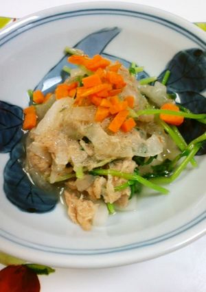 豆苗と玉ねぎのシーチキン和え-レシピのメイン写真
