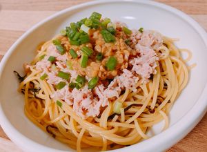 簡単手抜き★昆布と納豆ツナパスタ-レシピのメイン写真