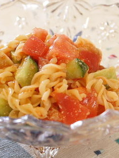 トマトと大根キムチのパスタサラダ-レシピのメイン写真