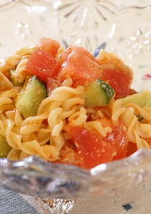 トマトと大根キムチのパスタサラダ-レシピのメイン写真