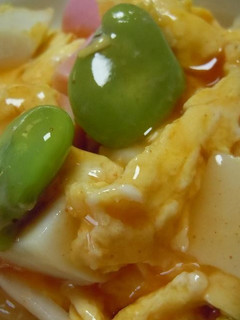 そら豆とかまぼこの卵あんかけ丼-レシピのメイン写真