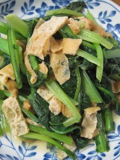 小松菜と油揚げの煮びたし-レシピのメイン写真