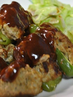 ピーマンの肉詰め-レシピのメイン写真