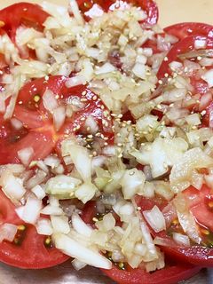 居酒屋メニュー♪トマトの中華サラダ-レシピのメイン写真
