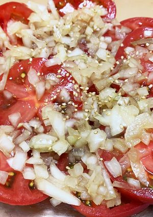 居酒屋メニュー♪トマトの中華サラダ-レシピのメイン写真