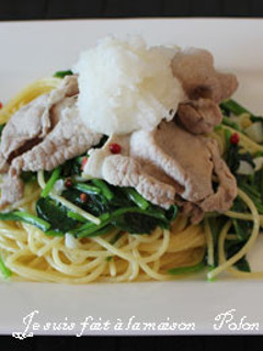 豚しゃぶ風さっぱりパスタ-レシピのメイン写真