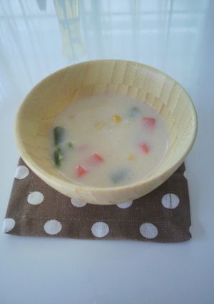 【離乳食後期〜】色々野菜のミルクスープ-レシピのメイン写真
