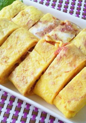 コンビーフ入り卵焼き-レシピのメイン写真