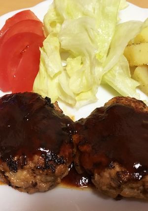 電子レンジで！半生無しのハンバーグ-レシピのメイン写真