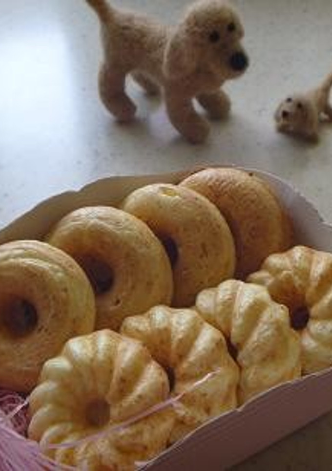 わんこ用お豆腐de焼きドーナツ♪-レシピのメイン写真