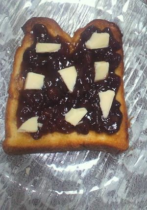 チーズ＆小倉トースト-レシピのメイン写真