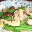 たけのこスナップエンドウのオイスター炒め