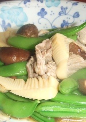たけのこスナップエンドウのオイスター炒め-レシピのメイン写真