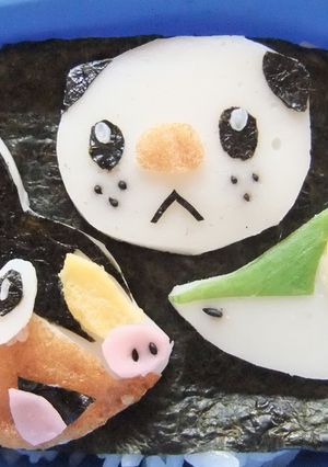 キャラ弁☆ミジュマル☆ポカブ☆ツタージャ-レシピのメイン写真