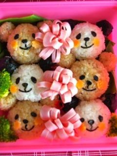 かわいい★くまちゃん&パンダおにぎり-レシピのメイン写真