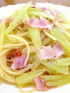 簡単!絶品! ふきとベーコンのパスタ♪-レシピのメイン写真
