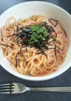 ずぼら!!簡単明太子ｸﾘｰﾑﾊﾟｽﾀ☆-レシピのメイン写真