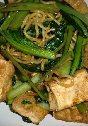 小松菜と厚揚げの焼きそば-レシピのメイン写真