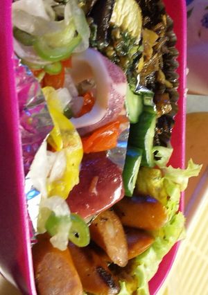 お弁当にもなすとピーマンの山椒みそ田楽風-レシピのメイン写真