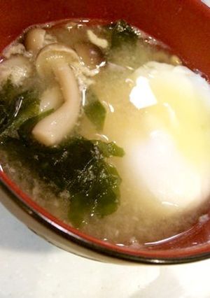 ハマる！卵とワカメの納豆味噌汁！-レシピのメイン写真