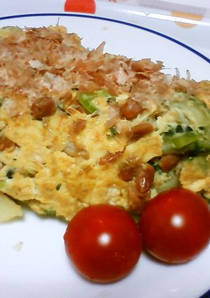 納豆とゴーヤのオムレツ-レシピのメイン写真