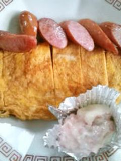 梅マヨソースで卵焼き♪-レシピのメイン写真