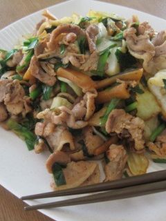 たけのこの煮物で中華味の野菜炒め-レシピのメイン写真