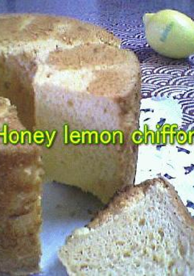 Honey lemon chiffon♪（全卵使用）-レシピのメイン写真